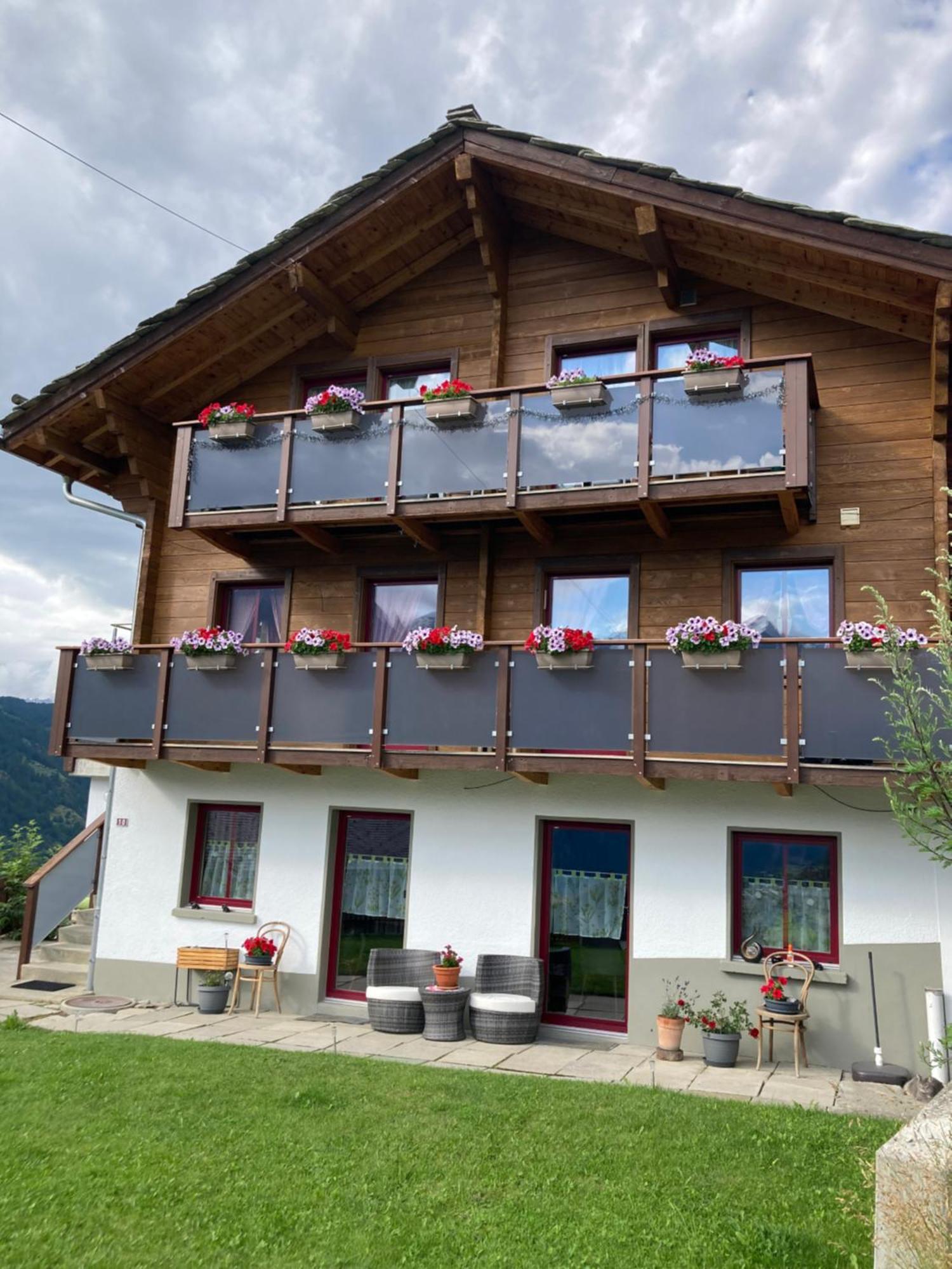 Apartmán Haus Dorfblick Grächen Exteriér fotografie
