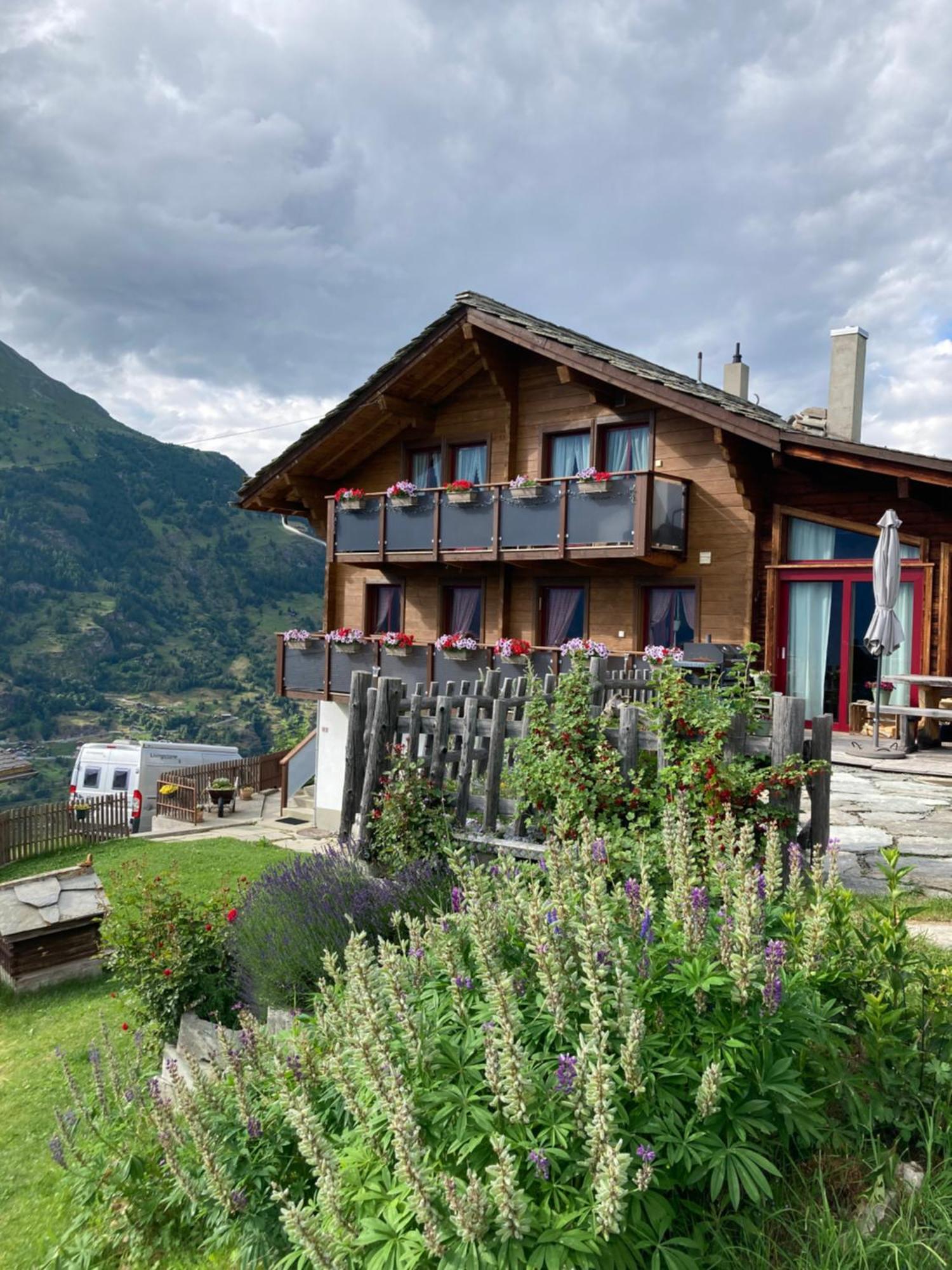 Apartmán Haus Dorfblick Grächen Exteriér fotografie