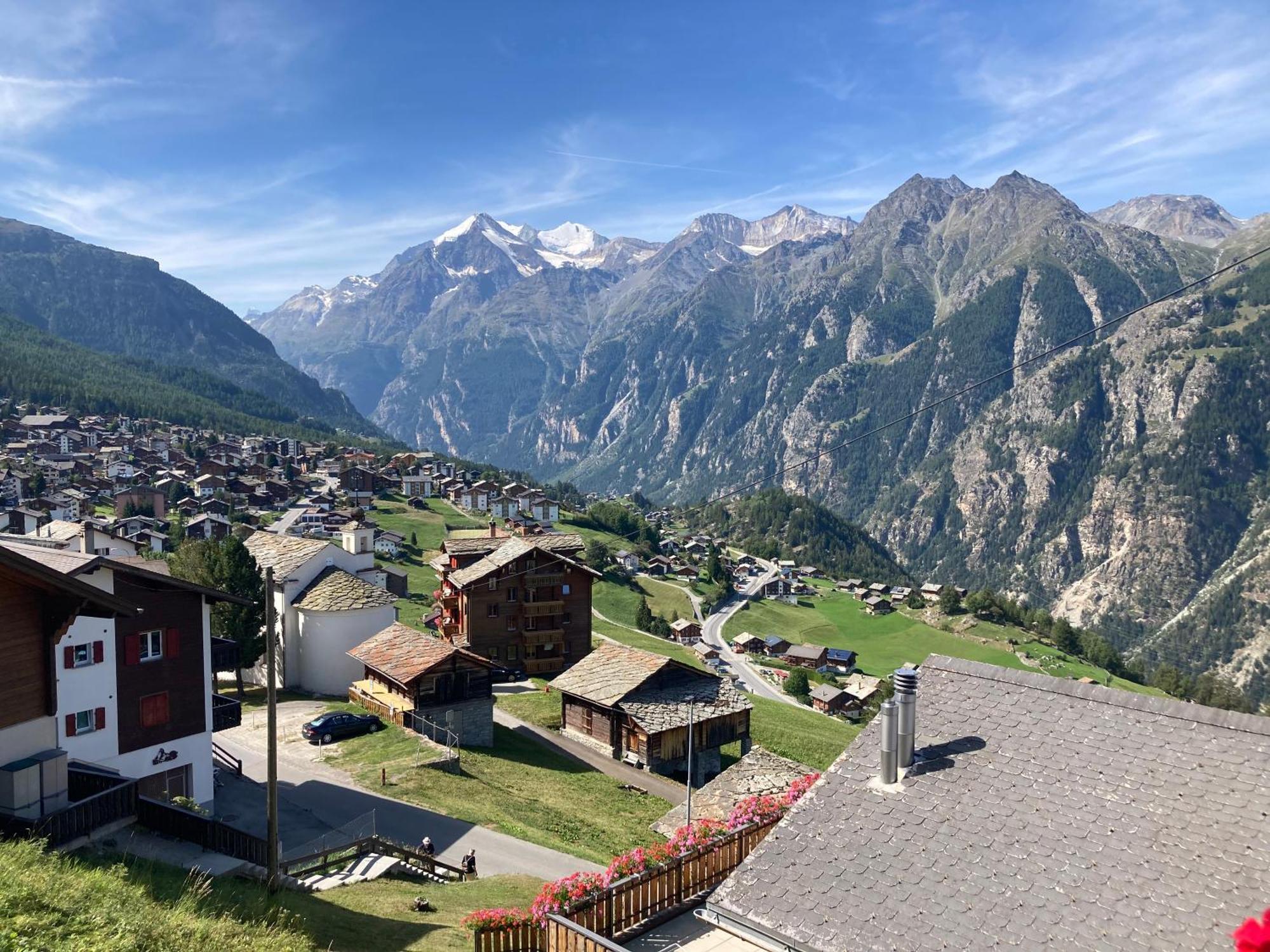 Apartmán Haus Dorfblick Grächen Exteriér fotografie